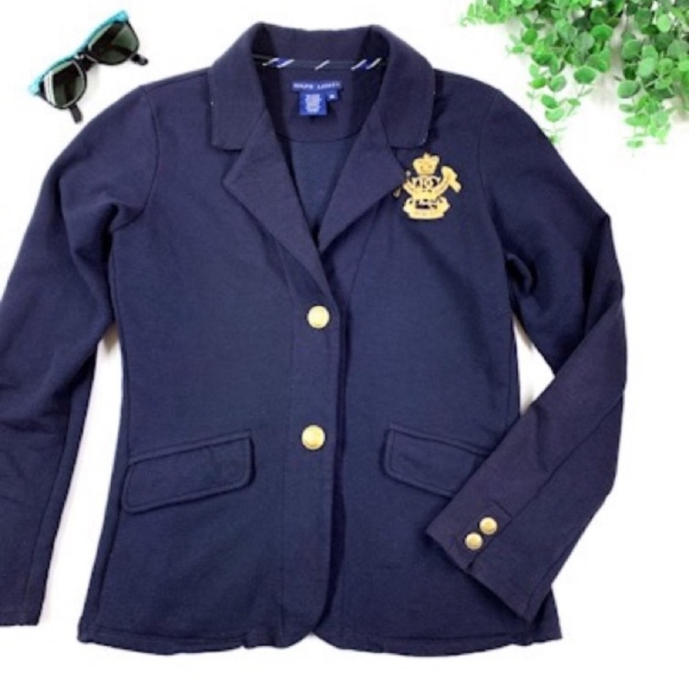 Ralph Lauren crest coat of arms blazer gossip girl Blair style academia